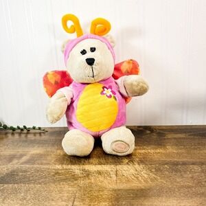 2008 STARBUCKS COFFEE 74TH EDITION BEARISTA BUTTERFLY BEAR PLUSH PINK SPRING